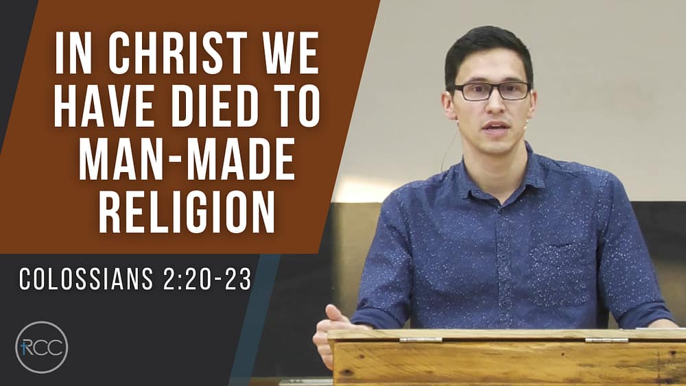 In Christ have died to man-made religion Image