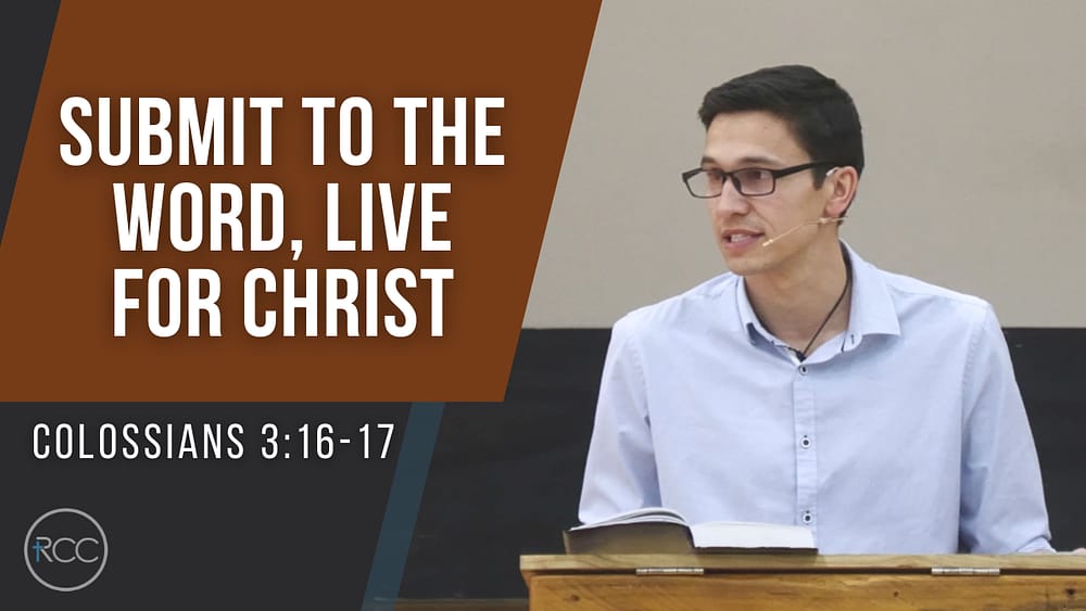 Submit to the Word, Live for Christ Image