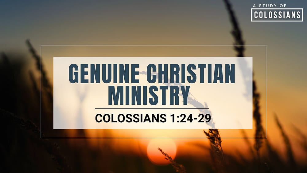 Genuine Christian Ministry Image